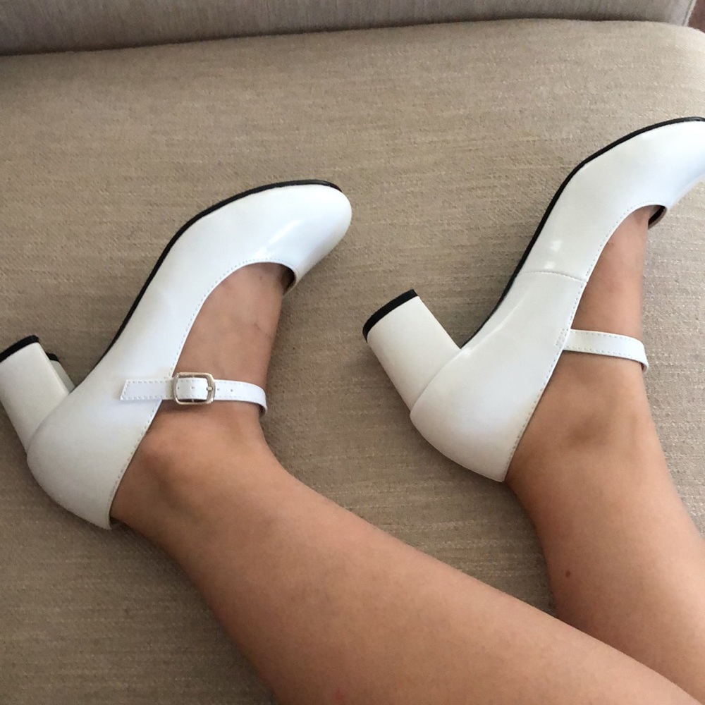 White MaryJanes
